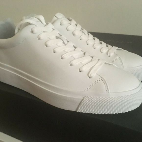 Rag & Bone RB1 Low White Sneakers 10.5 US - Picture 1 of 4